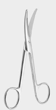 Ножиці МАЙО СТІЛЛ (MAYO STILLE), зі скошеними краями леза (фаска леза), прямі, 17 см (cm)